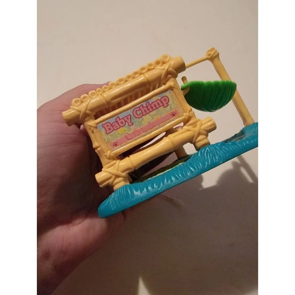 Vintage 1993 Kenner Littlest‎ Pet Shop Zoo Baby Chimp Play Set Incomplete